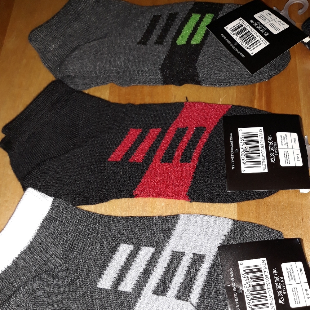 6 Pairs Youth Sport Socks - Picture 3 of 4